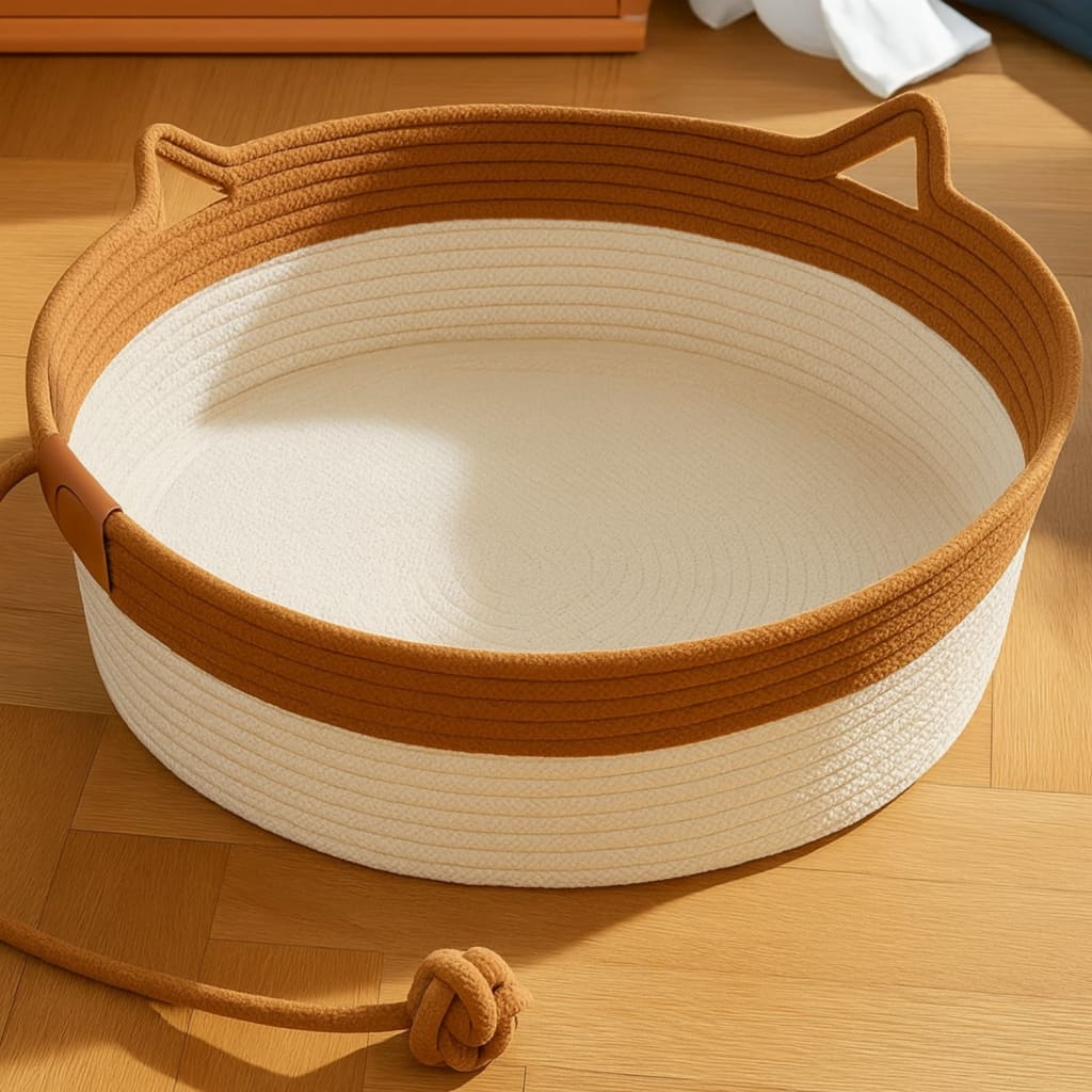 Cesta Natural para Gatos-Su Espacio Seguro en Casa